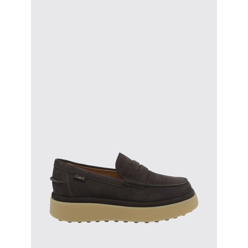 Tod's Women Suede Platform Tod's Penny Loafers With Rubber Sole
